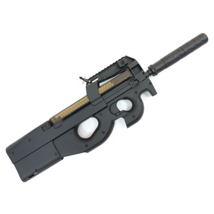 Страйкбольный пистолет-пулемет Cyma FN P90, с глушителем (CM.060B)